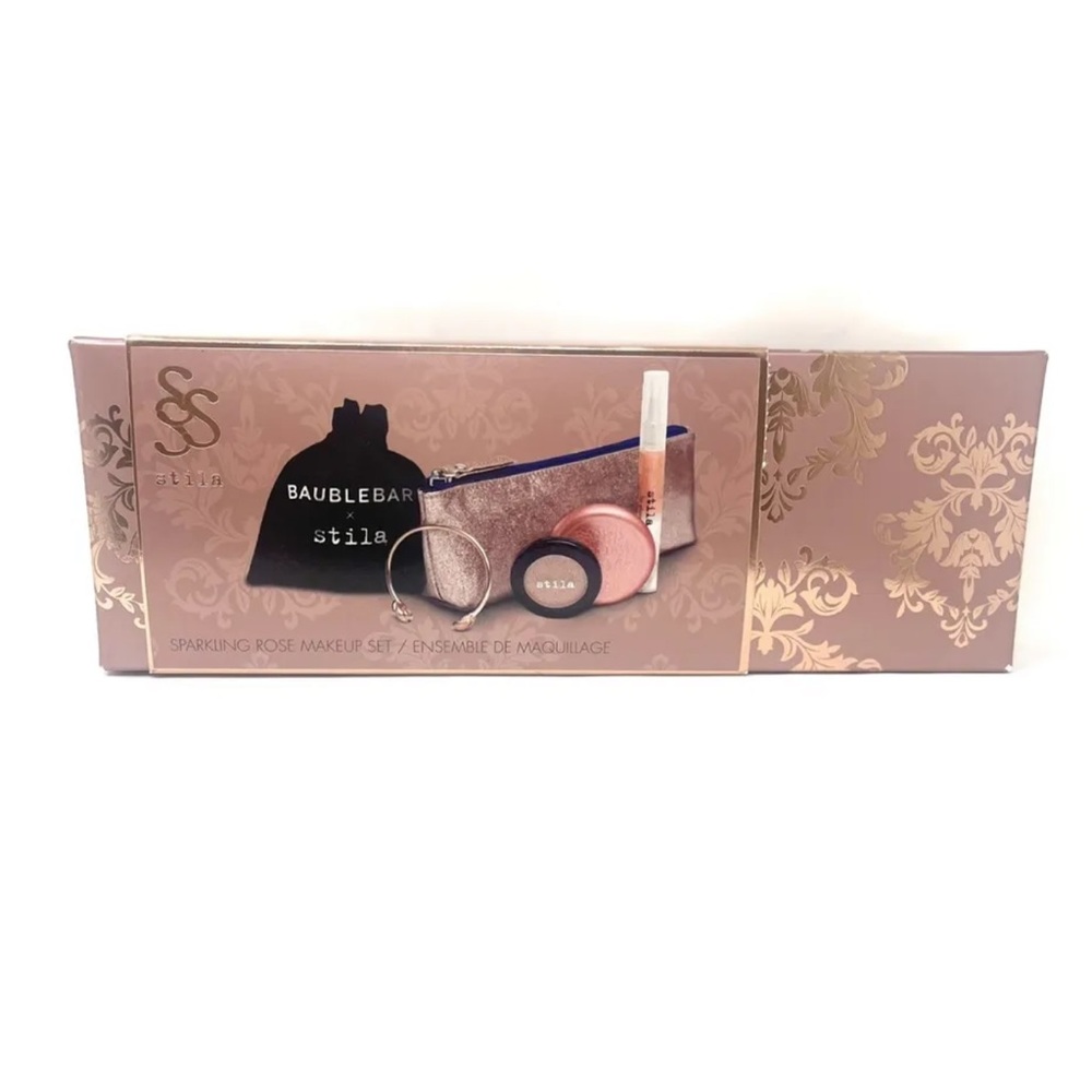 Stila Sparkling Rose Makeup Set new in box